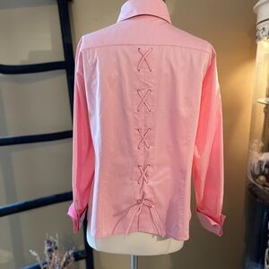 VINTAGE Escada button down w/ back lace detailing sz 4/6(M)